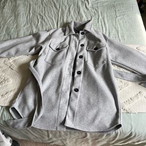 Zara Grey Shacket with Belt